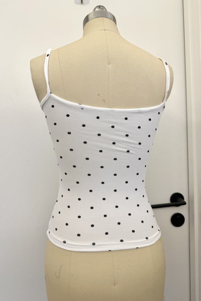 Red Devil Polka Dot Punk Camisole Tank Top 3 Colors