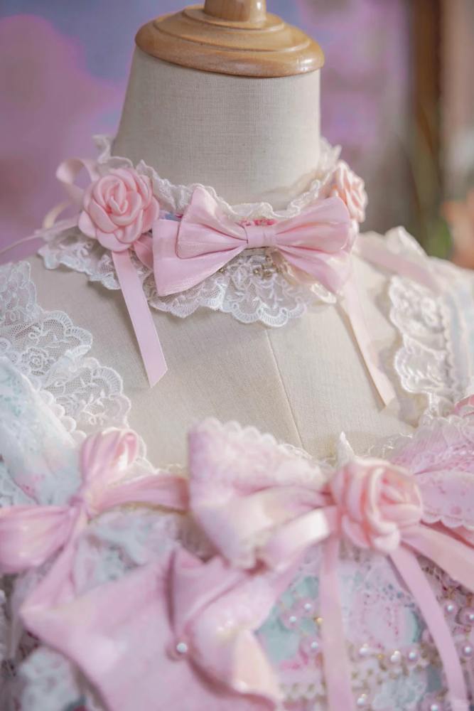 Bramble Rose ~The Roses in the Palace~ Lolita Wristcuffs Choker and Flower Ball