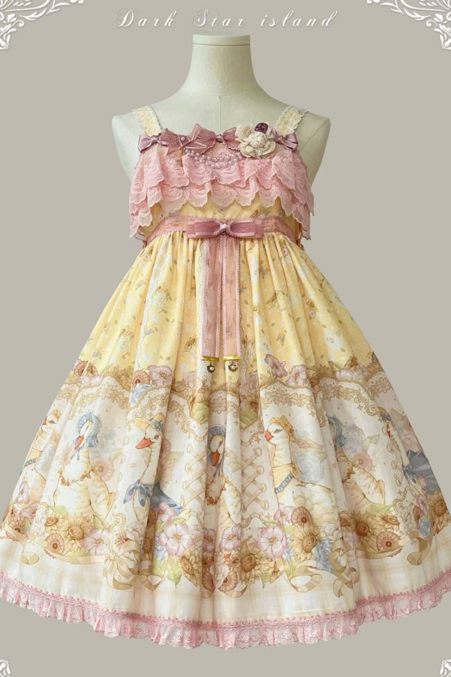 Dark Star Island Lilith's Farm Trip High Waist Lolita One Piece