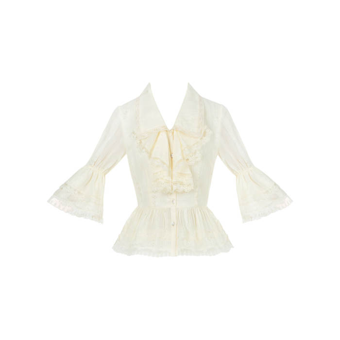 Withpuji ~When Wind Blows Over The Roses~ Floral Classic Lolita Dress and Blouse