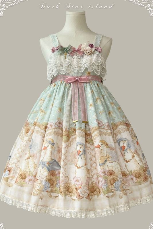 Dark Star Island Lilith's Farm Trip High Waist Lolita One Piece
