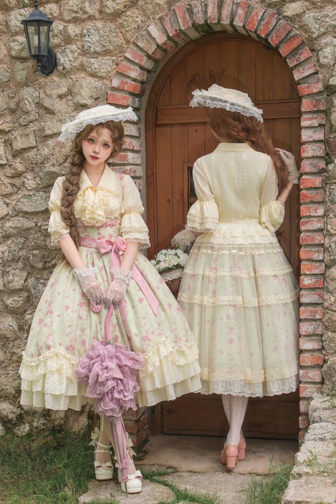 Withpuji ~When Wind Blows Over The Roses~ Lolita Hat and Belt