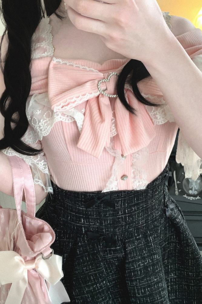 Kitty Bxllet ~Shiratsuki Mina~ Off Shoulder Jirai Kei Top 5 Colors