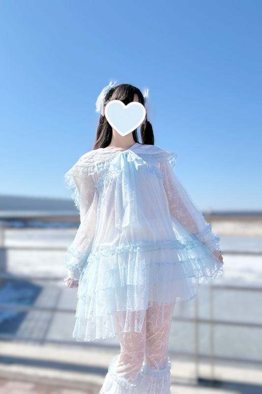Pink Rabbit ~Sea Salt Soda~ Jirai Kei Dress and Long Trousers