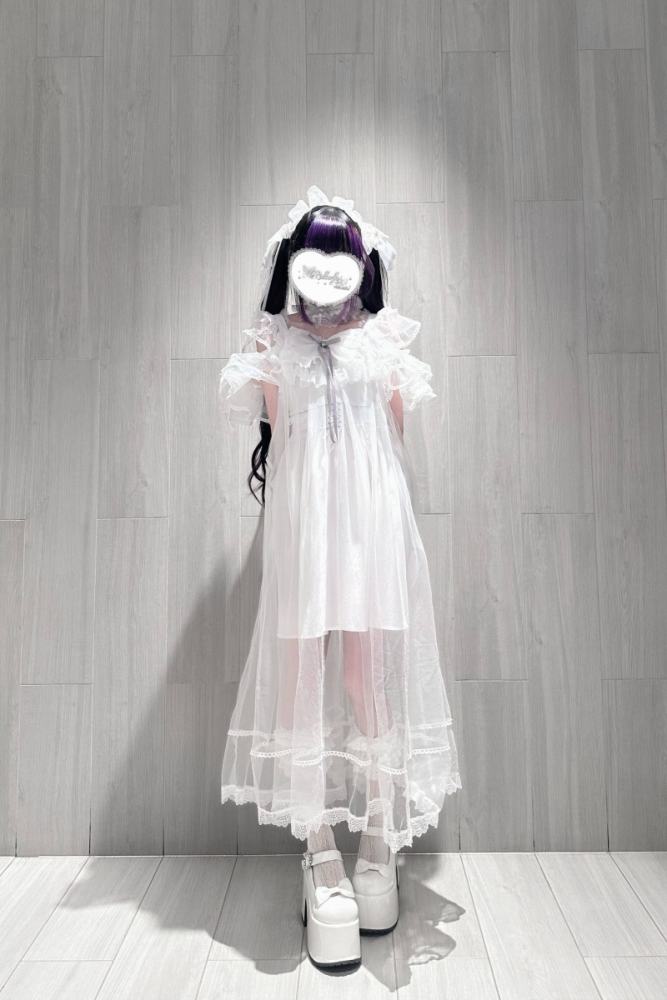 Pink Rabbit ~Starry Night~ Jirai Kei Shiro Kuro Strap Dress