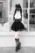 White Blouse + Black Skirt + Tie