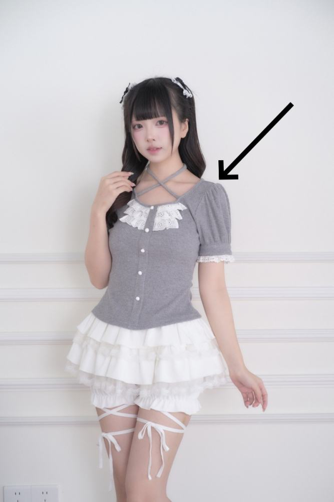 NoGenki Ruffle Bloomer Shorts and Jirai Kei Top
