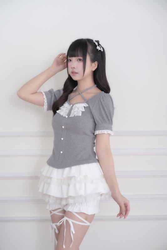 NoGenki Ruffle Bloomer Shorts and Jirai Kei Top