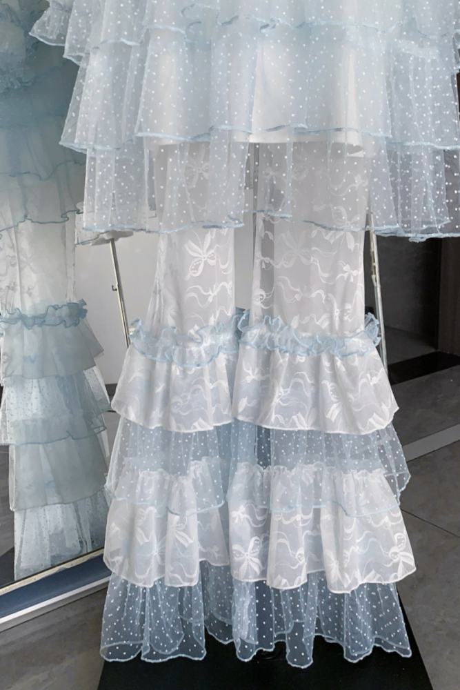 Pink Rabbit ~Sea Salt Soda~ Jirai Kei Dress and Long Trousers