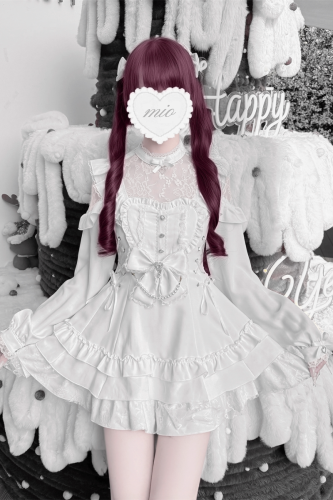 Cherry ~Angelic Tied Heart~ Jirai Kei Dress and Shorts 3 Colors