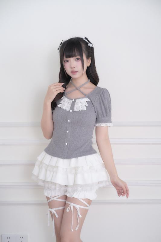 NoGenki Ruffle Bloomer Shorts and Jirai Kei Top
