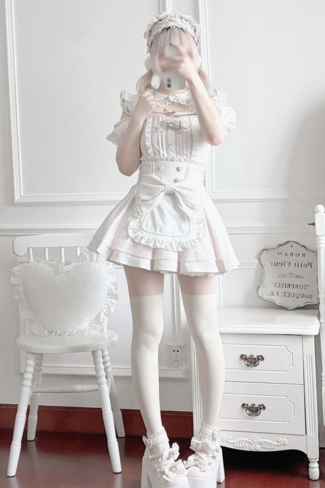 Lost Heart Japanese Maid Style Jirai Kei Blouse and Skirt