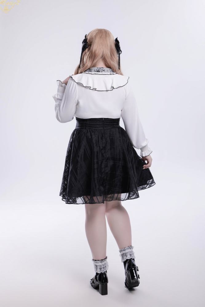 Fluffy Heart ~Alice Girl~ Jirai Kei Long Sleeve Blouse
