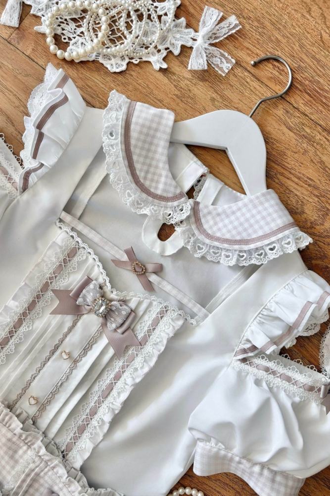 Lost Heart Japanese Maid Style Jirai Kei Blouse and Skirt