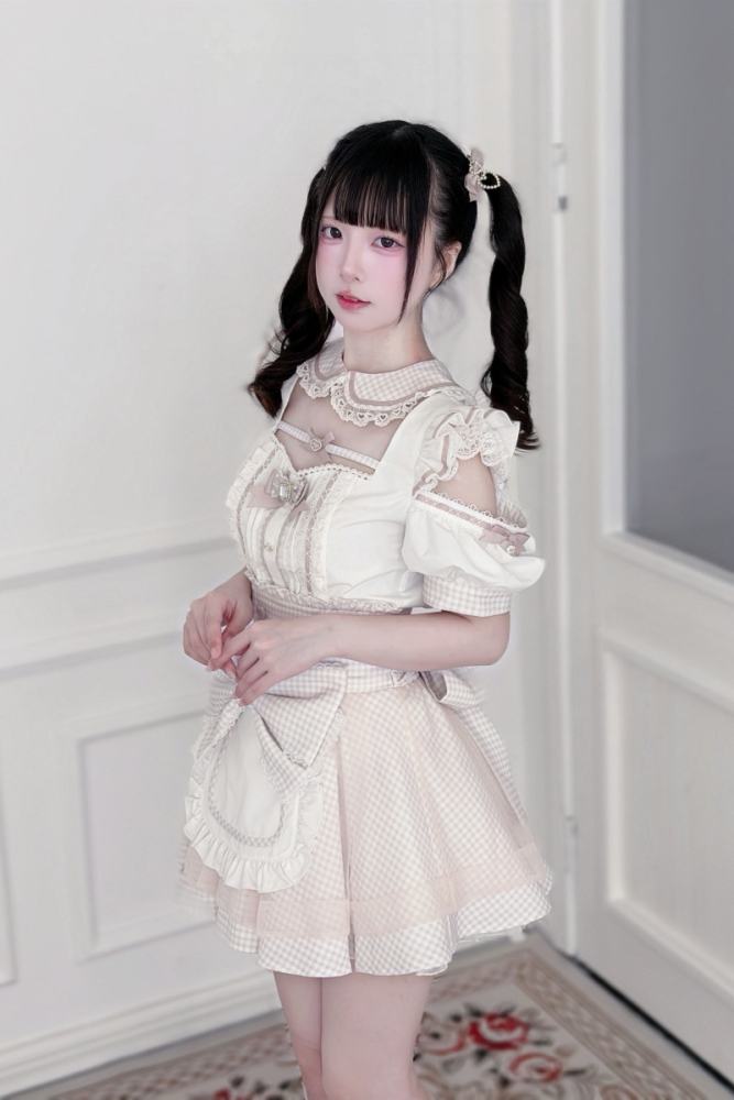 Lost Heart Japanese Maid Style Jirai Kei Blouse and Skirt