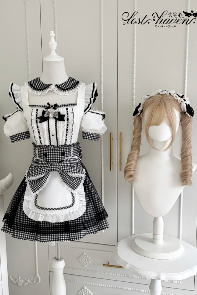 Lost Heart Japanese Maid Style Jirai Kei Blouse and Skirt