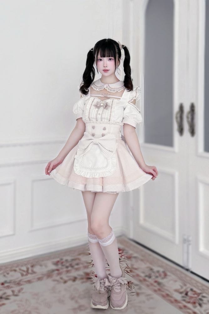Lost Heart Japanese Maid Style Jirai Kei Blouse and Skirt