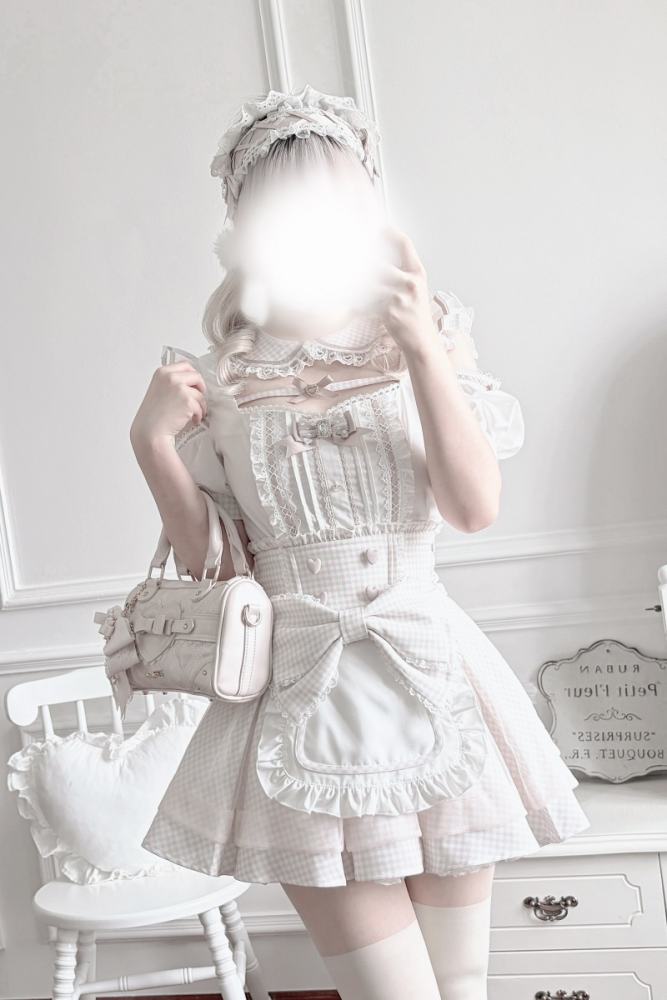 Lost Heart Japanese Maid Style Jirai Kei Blouse and Skirt