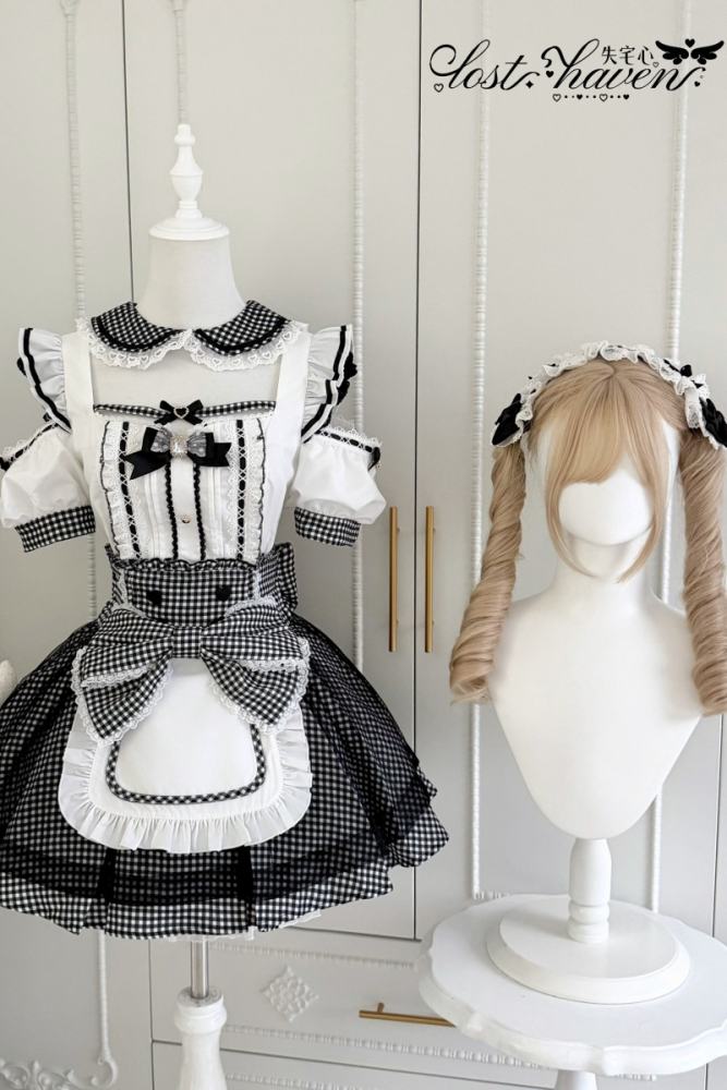 Lost Heart Japanese Maid Style Jirai Kei Blouse and Skirt