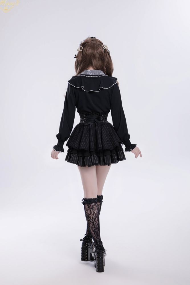 Fluffy Heart ~Alice Girl~ Jirai Kei Long Sleeve Blouse