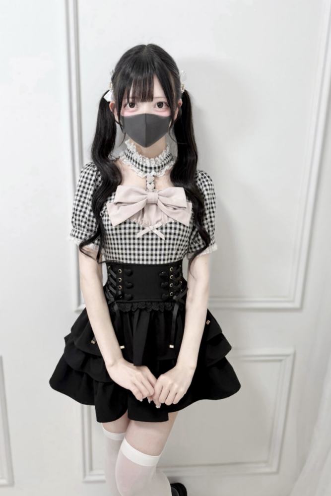 Nekura Lace Bow High Neck Jirai Kei Top 3 Colors