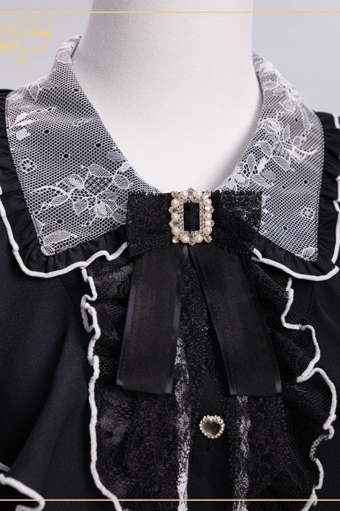 Fluffy Heart ~Alice Girl~ Jirai Kei Long Sleeve Blouse