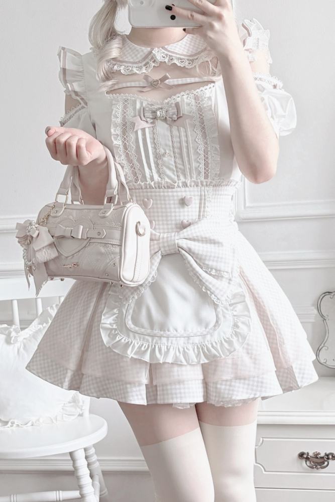 Lost Heart Japanese Maid Style Jirai Kei Blouse and Skirt