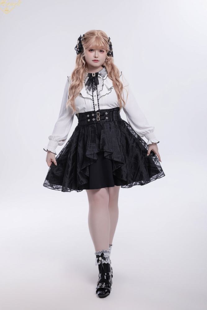 Fluffy Heart ~Alice Girl~ Jirai Kei Long Sleeve Blouse