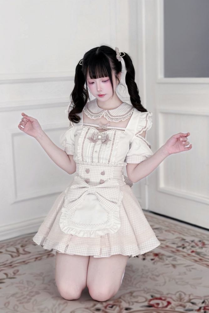 Lost Heart Japanese Maid Style Jirai Kei Blouse and Skirt
