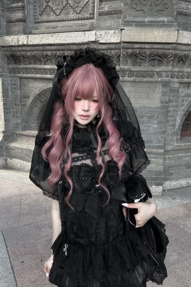 Rabbit Killer Gothic Flower Bud Bloomers and Jirai Kei Dress