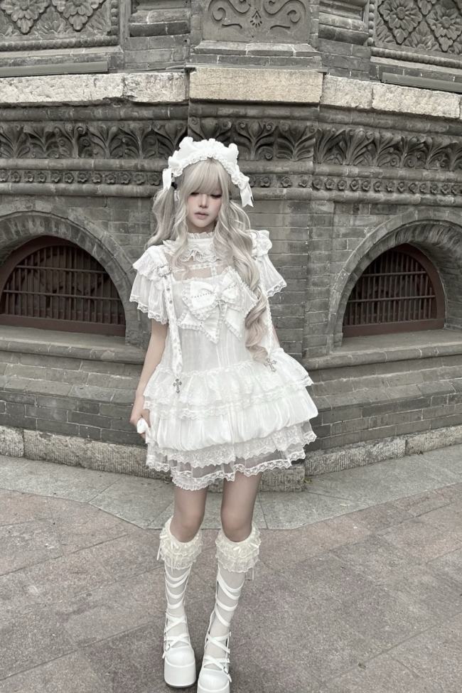 Rabbit Killer Gothic Flower Bud Bloomers and Jirai Kei Dress