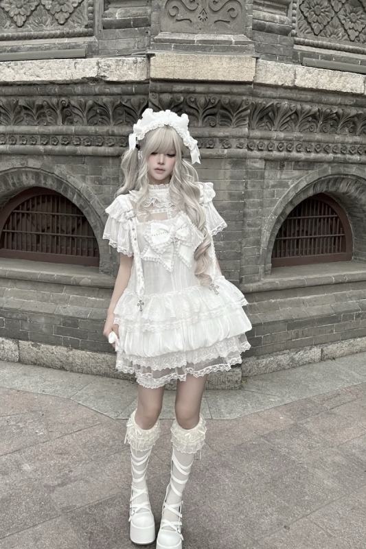 my lolita dress Lost Aqua Hybird Doll Lolita Dress Full Set -My Lolita Dress