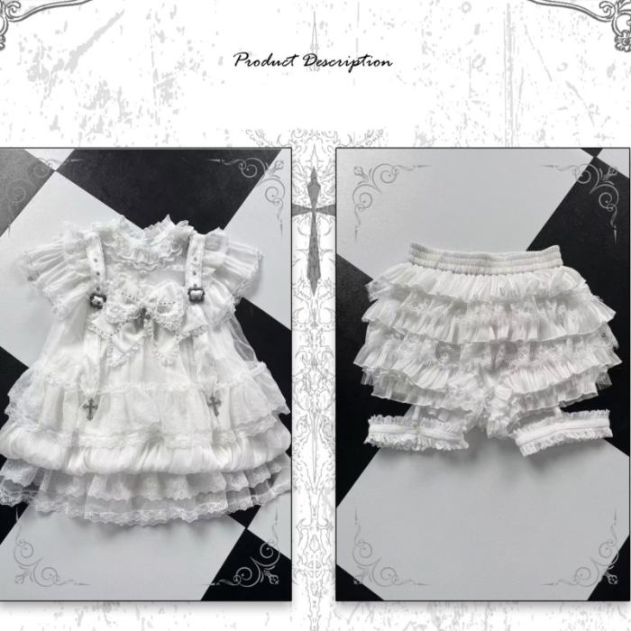 Rabbit Killer Gothic Flower Bud Bloomers and Jirai Kei Dress
