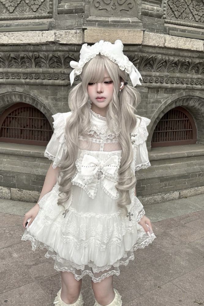 Rabbit Killer Gothic Flower Bud Bloomers and Jirai Kei Dress