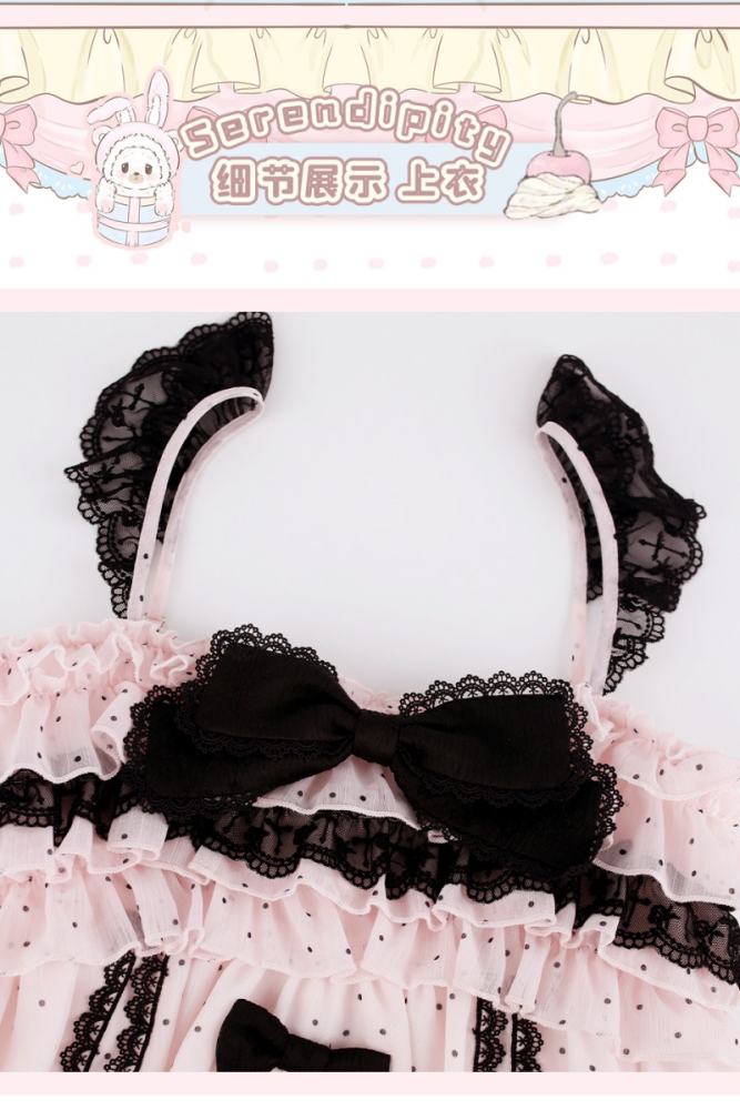 Serendipity Polka Dot Retro Girly Pink Dress and Skirt