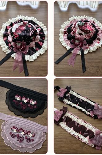 Whispering Isle ~Rotten Berry Fairy Tale~ Lolita Hairband Hat and Apron