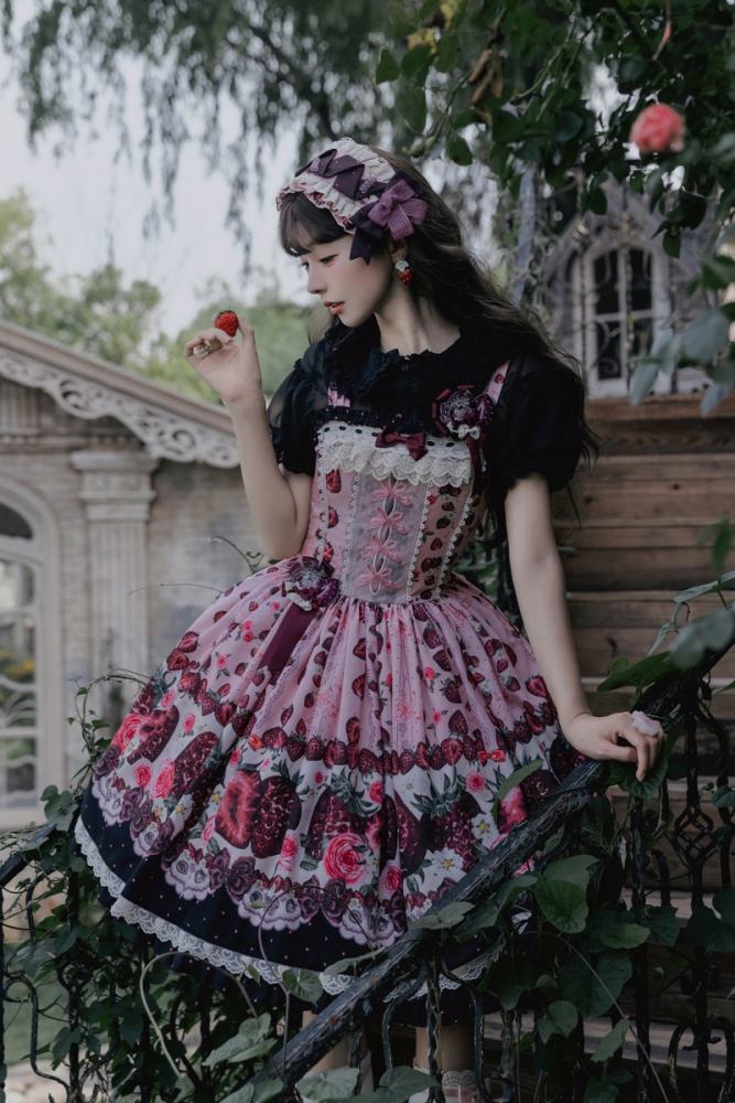 Whispering Isle ~Rotten Berry Fairy Tale~ Lolita Hairband Hat and Apron