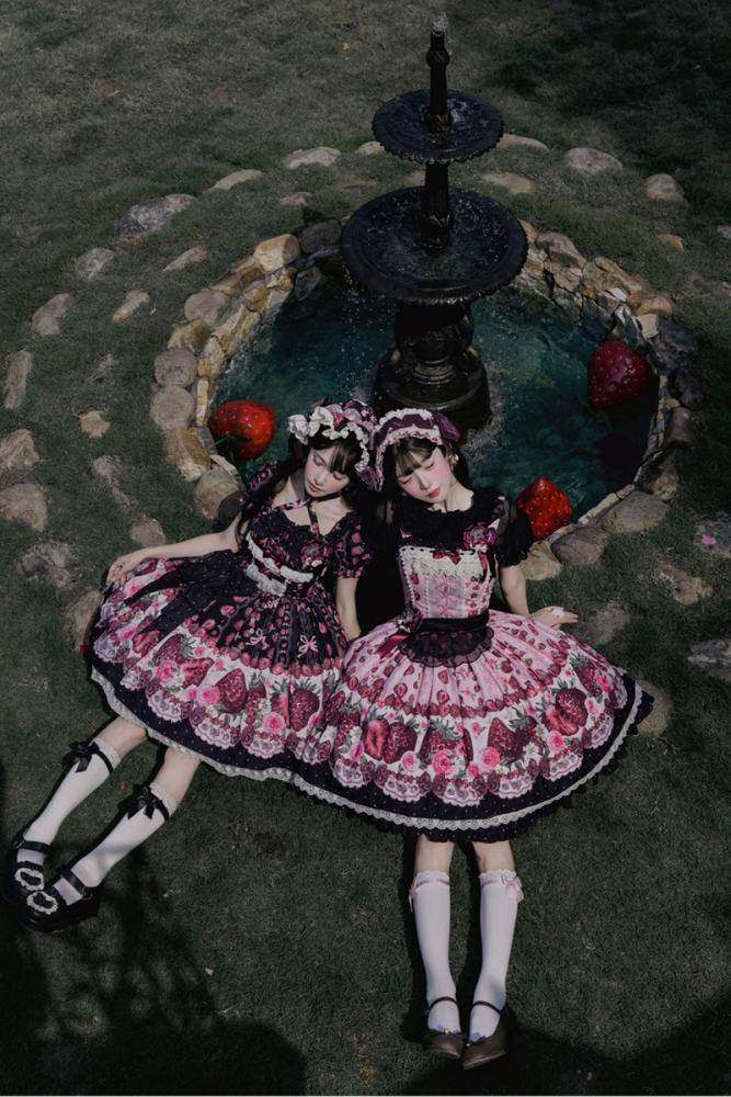 Whispering Isle ~Rotten Berry Fairy Tale~ Lolita Hairband Hat and Apron