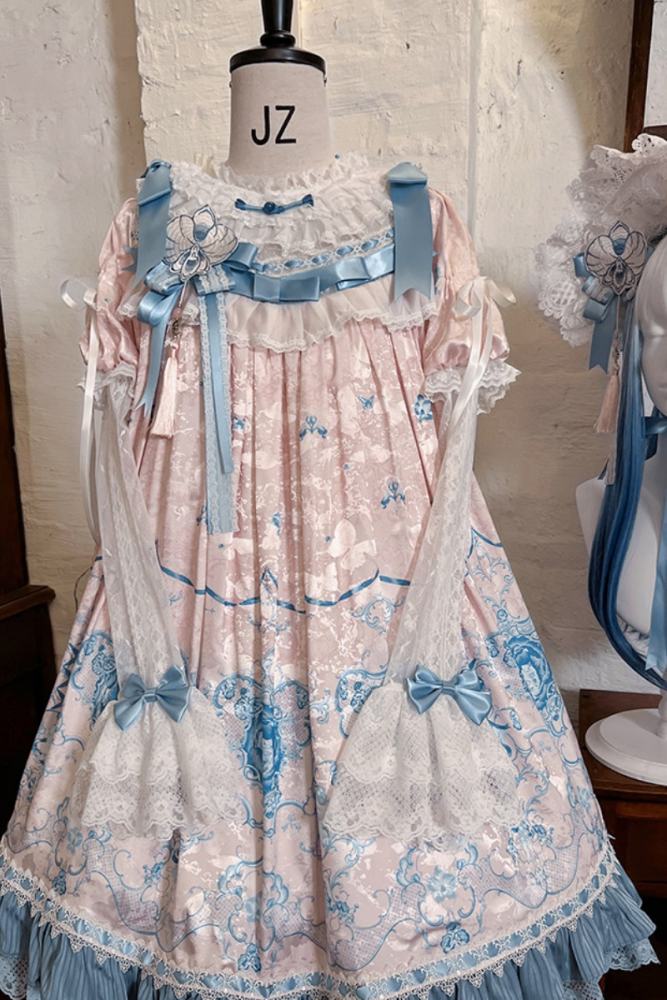 Tantuan ~Linglong Porcelain~ Retro Doll Print Lolita OP
