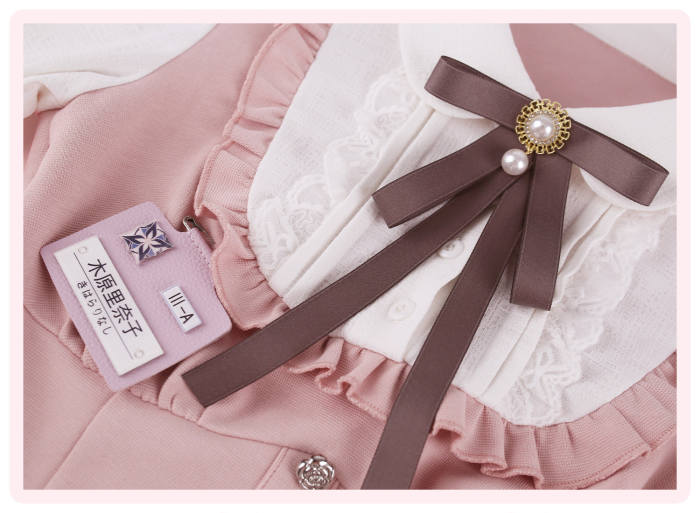 Serendipity ~Sakura Academy~ Retro Girly Blouse and Plaid Skirt
