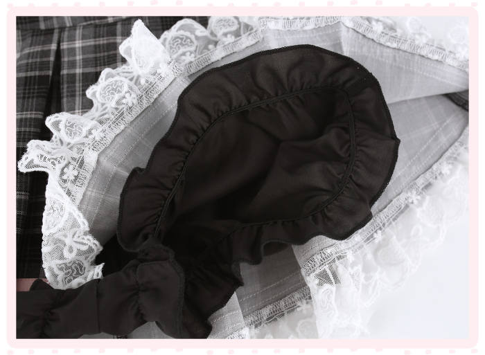 Serendipity ~Sakura Academy~ Retro Girly Blouse and Plaid Skirt