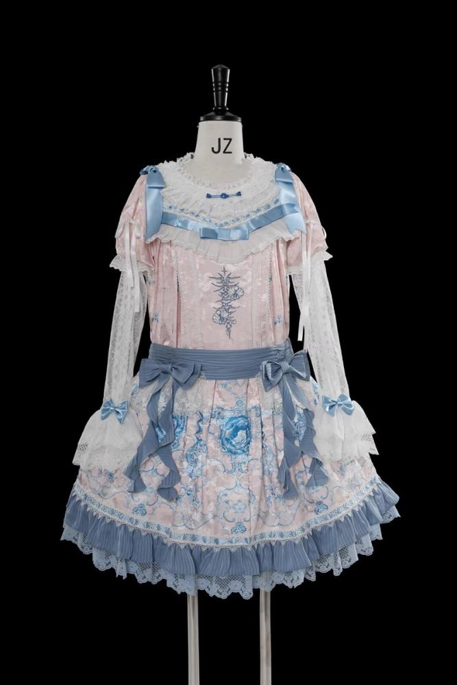 Tantuan ~Linglong Porcelain~ Retro Doll Print Lolita OP
