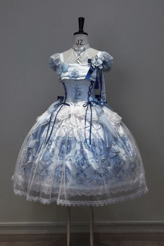 Tantuan ~Linglong Porcelain~ Print Lolita JSK and Extended Sleeves