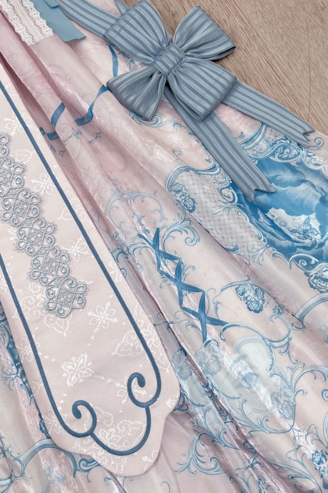 Tantuan ~Linglong Porcelain~ Hanfu Style Empire Waist JSK and Cardigan