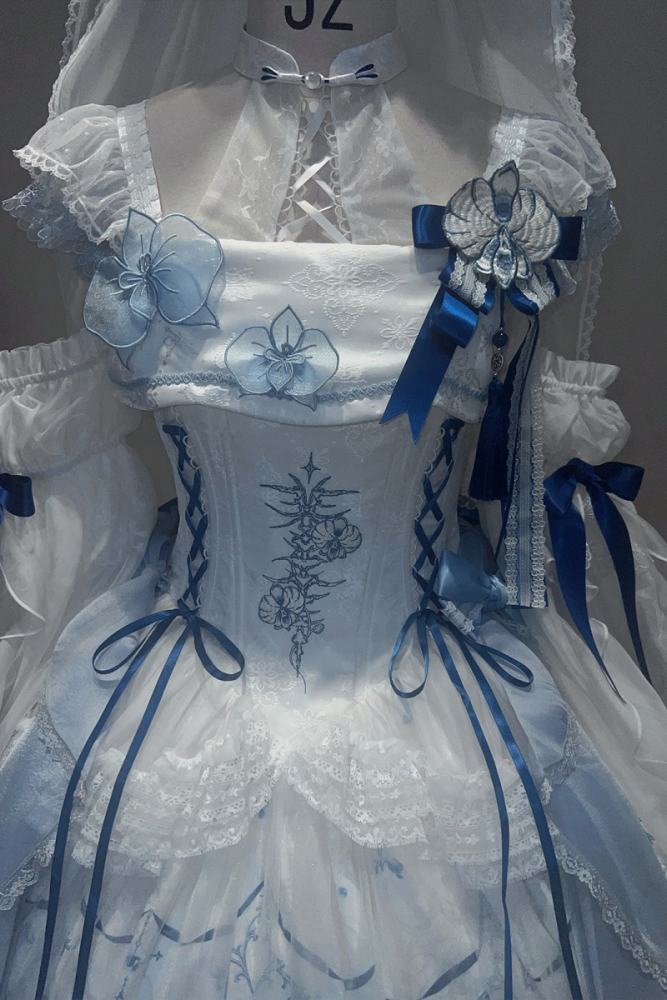 Tantuan ~Linglong Porcelain~ Print Lolita JSK and Extended Sleeves
