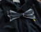 Black White Stripe Hairclip