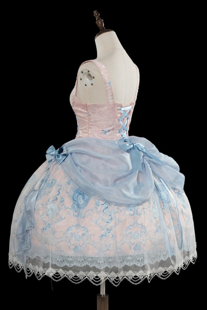 Tantuan ~Linglong Porcelain~ Lolita Bonnet Brooch and Head Veil