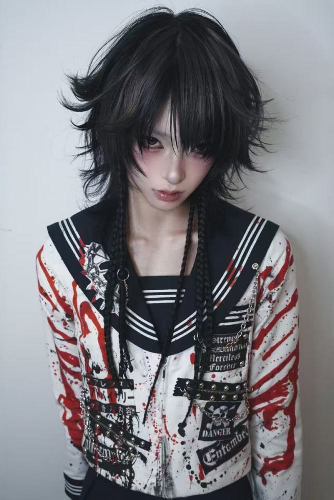 Red Devil Punk Bloody Visual Kei Sailor Uniform
