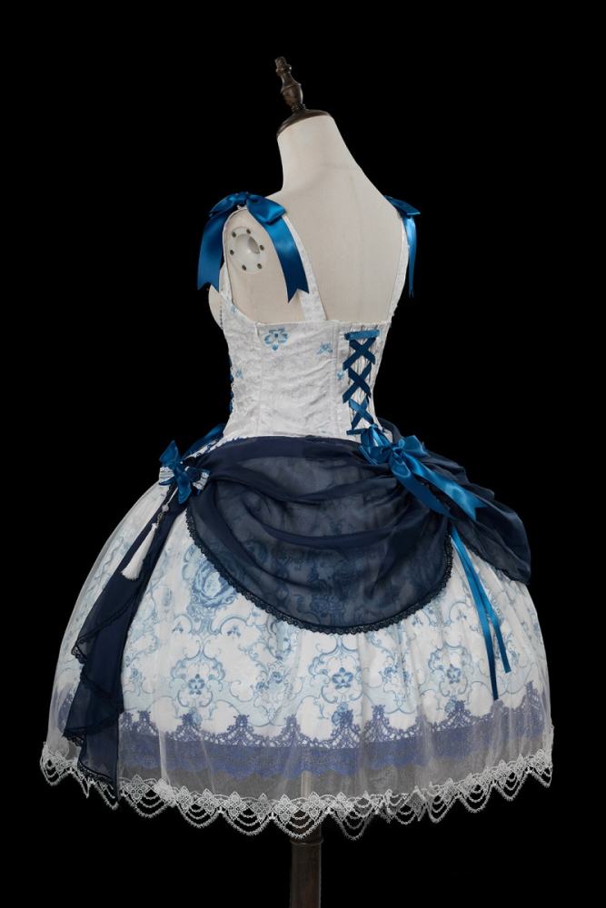 Tantuan ~Linglong Porcelain~ Lolita Bonnet Brooch and Head Veil