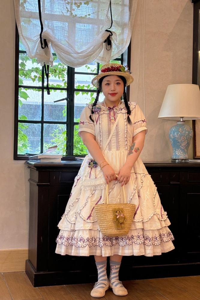 Miss Point ~Four Seasons Orchard~ Country Lolita Cotton OP and Skirt